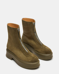 JONES OLIVE SUEDE