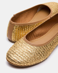 MERLOT GOLD RAFFIA