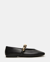 POPPIN BLACK LEATHER