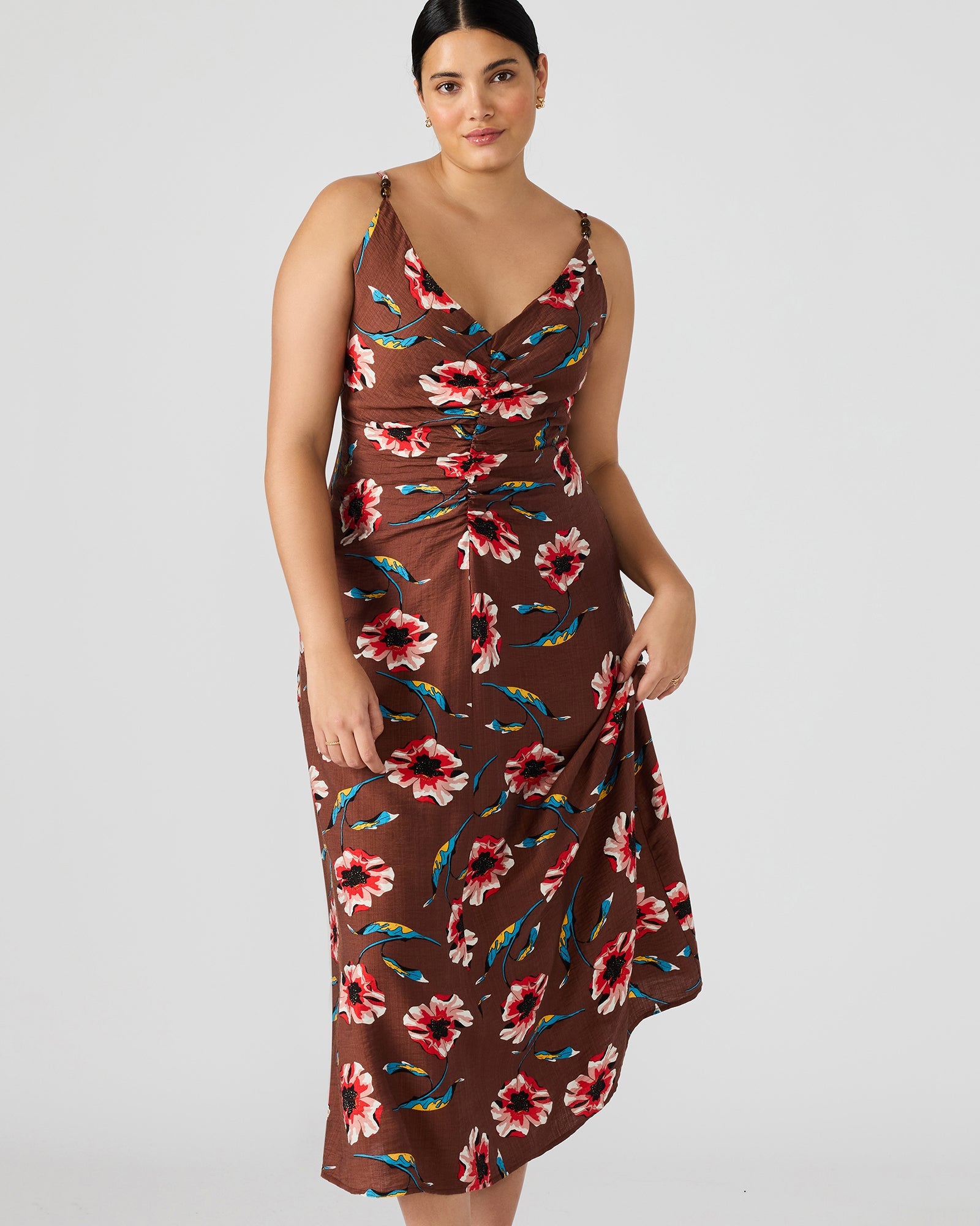 MONROE DRESS BROWN