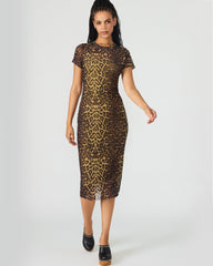 SHORT SLEEVE HAILEE DRESS HOT SPOTS PRINT
