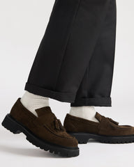 ZEV BROWN SUEDE