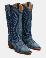 ALBANY DENIM FABRIC WIDE CALF