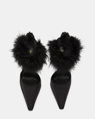 ELUSIVE BLACK SATIN